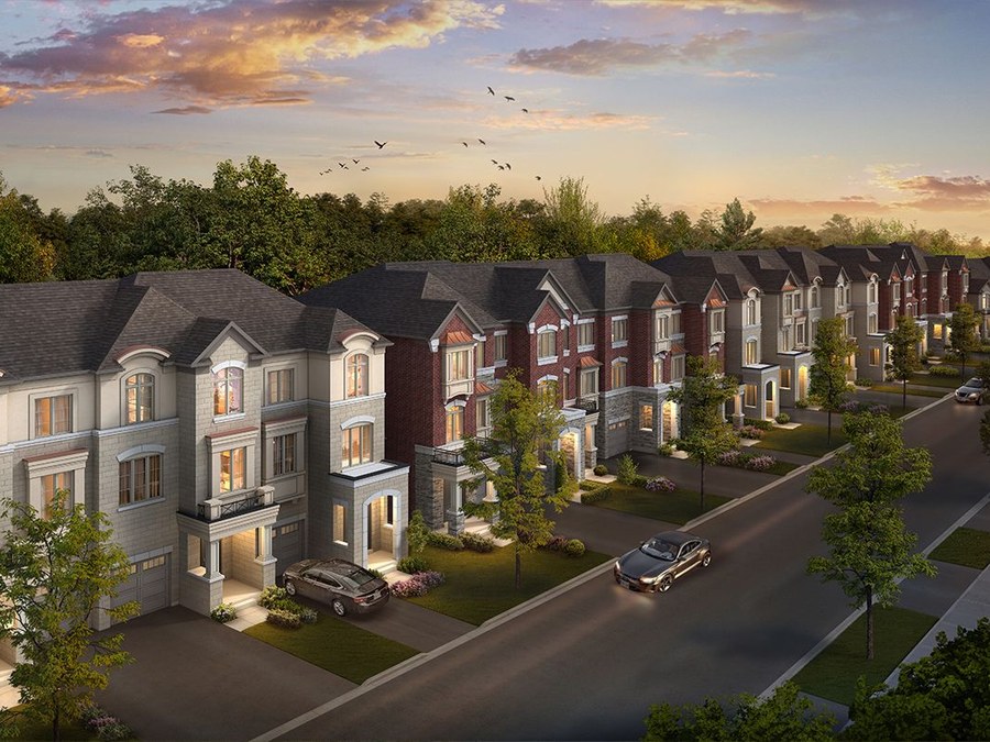 Albion (End) floor plan at Woodend Place by CountryWide Homes in Vaughan, ON