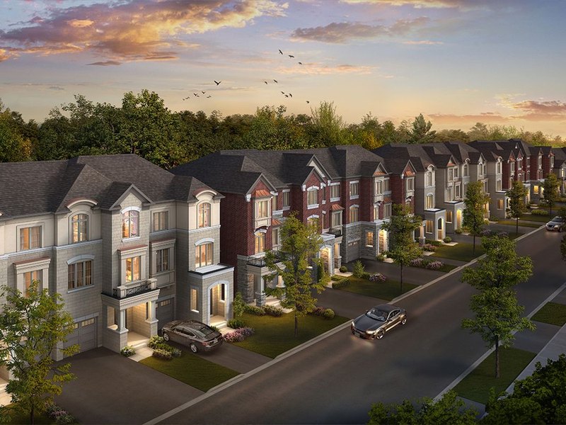 The Nashville (End) new home model plan at the Woodend Place by CountryWide Homes in Vaughan
