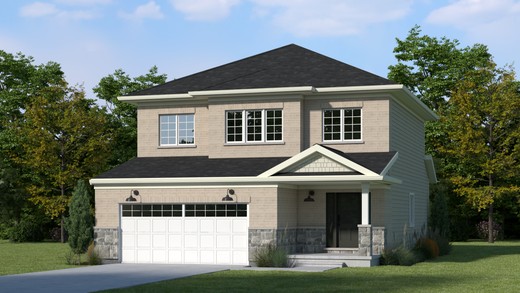 The The Hawthorn new home model plan at the Meadow Heights by Dunsire Developments in Port Colborne
