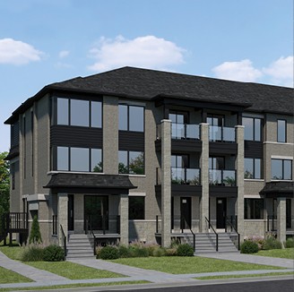 The Nova floor plan at Mira by Dunsire Developments in Barrie, ON