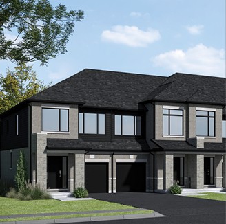 The Raya floor plan at Mira by Dunsire Developments in Barrie, ON
