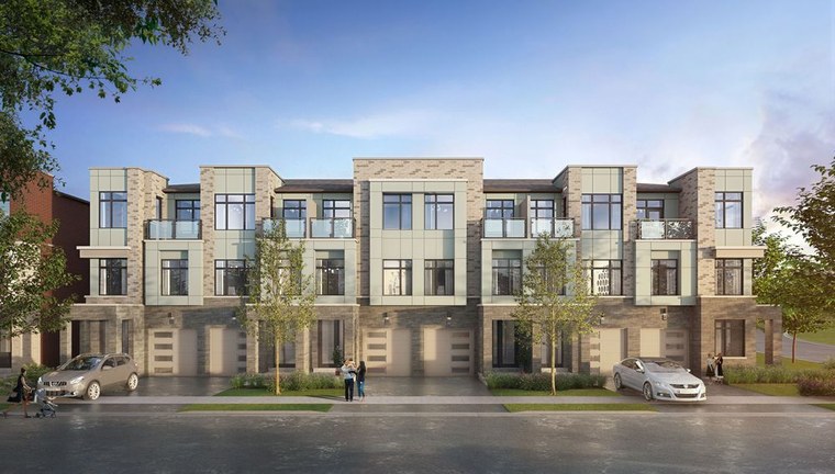 The Flex Plan 18T-01 new home model plan at the Nava by DiGreen Homes in Oakville