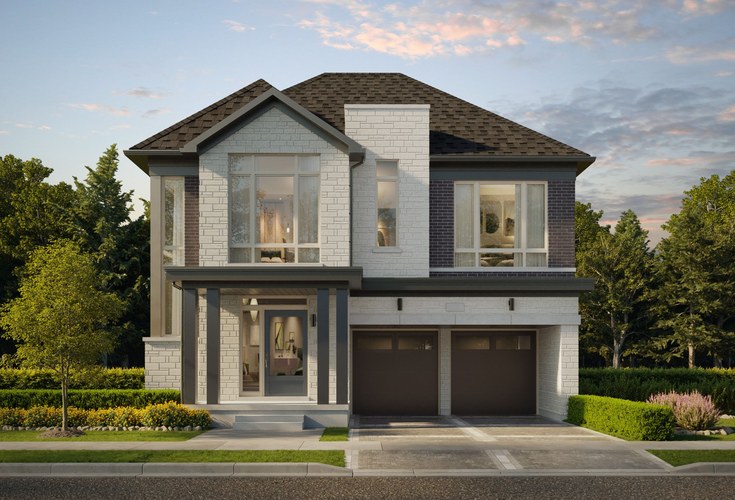 The Fortuna new home model plan at the Nava by DiGreen Homes in Oakville