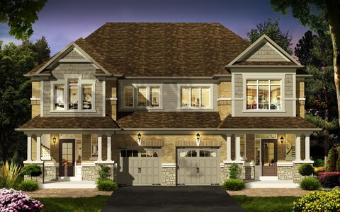 The The Orchard 3 new home model plan at the Sunnidale Wasaga Beach by Red Berry Homes in Wasaga Beach