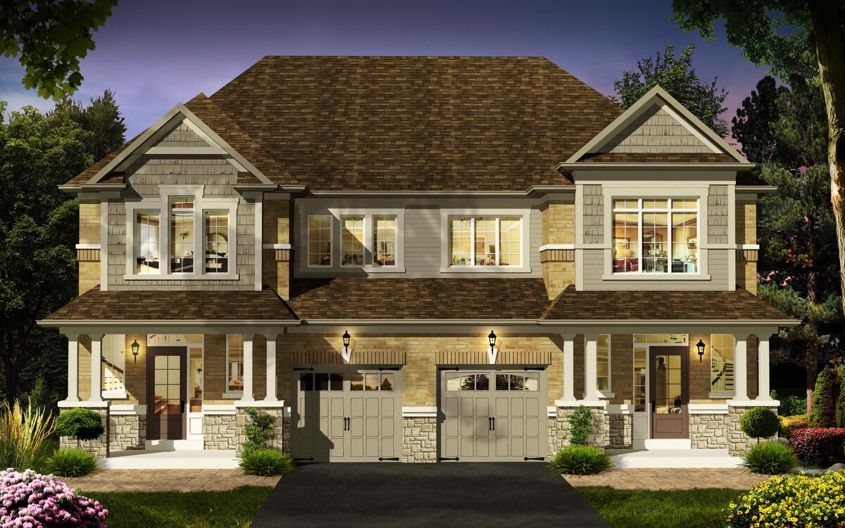 Sunnidale semi-detached exterior elevation