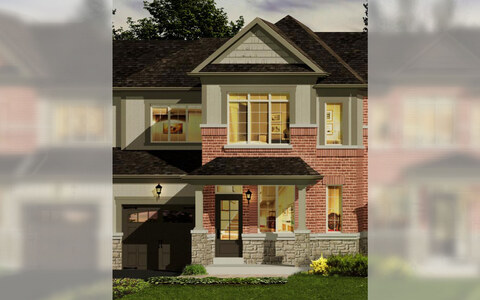 The The Parkland 1 new home model plan at the Sunnidale Wasaga Beach by Red Berry Homes in Wasaga Beach
