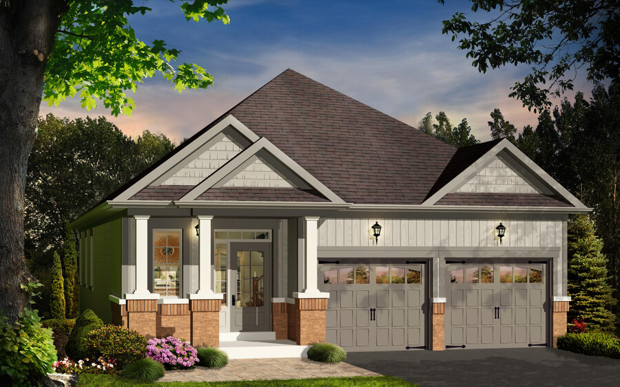 The Woodland 1 floor plan at Sunnidale Wasaga Beach by Red Berry Homes in Wasaga Beach, Ontario