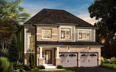 The The Woodland 3 new home model plan at the Sunnidale Wasaga Beach by Red Berry Homes in Wasaga Beach