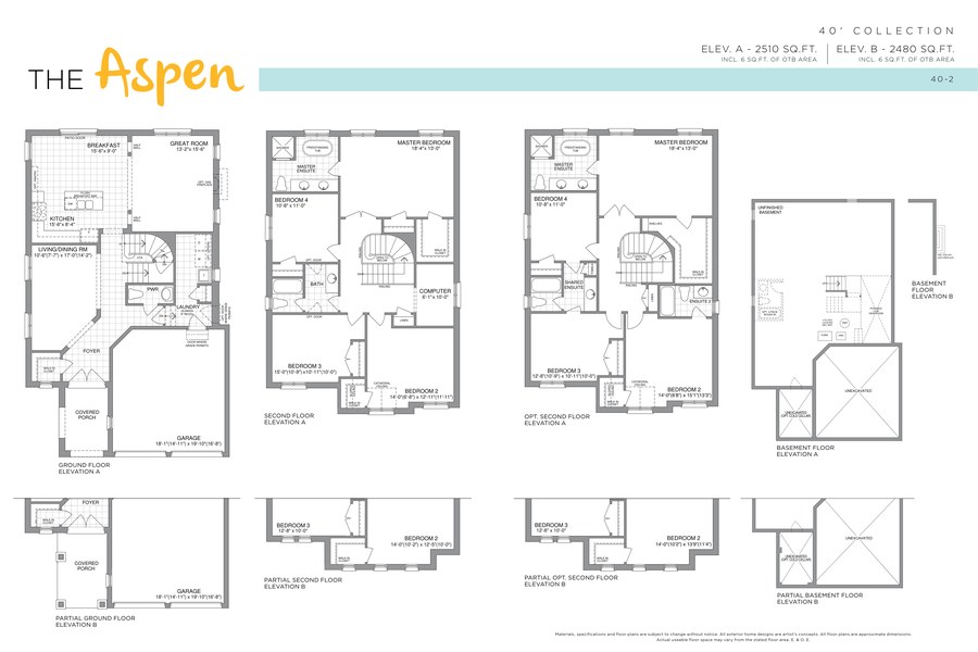 Aspen by Highcastle Homes floor plan