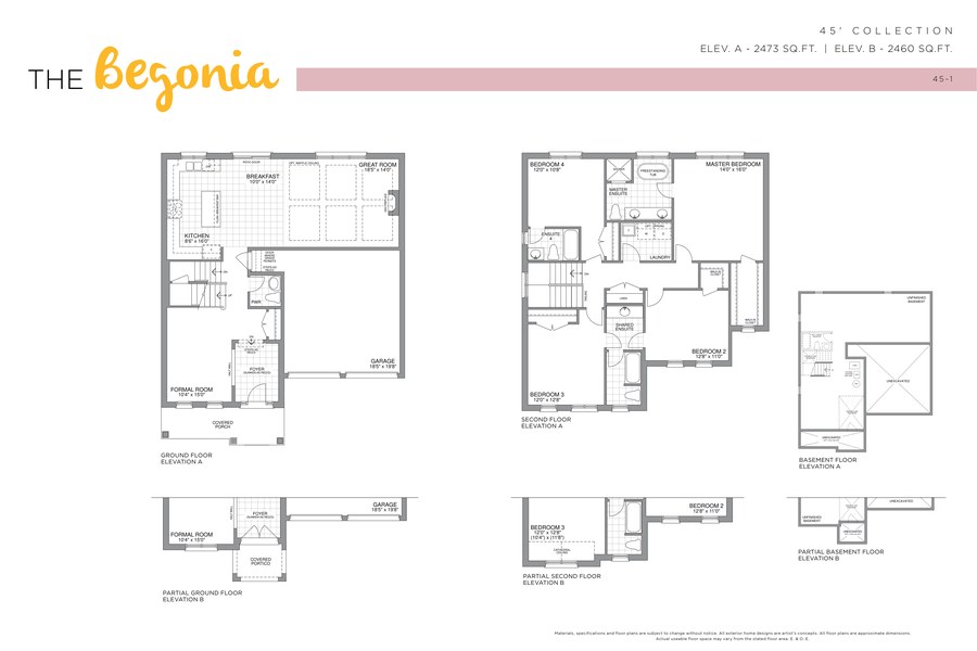 Begonia by Highcastle Homes floor plan