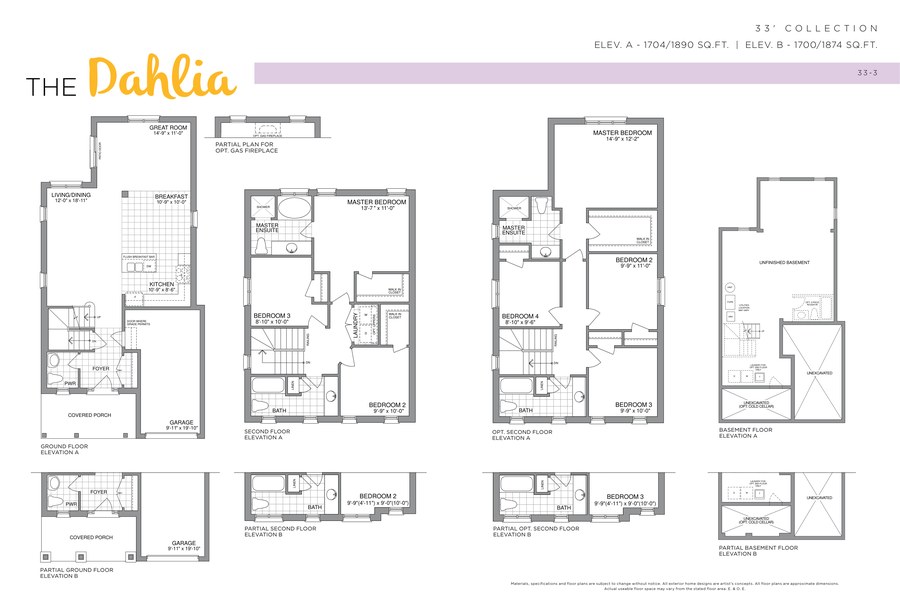 Dahlia by Highcastle Homes floor plan