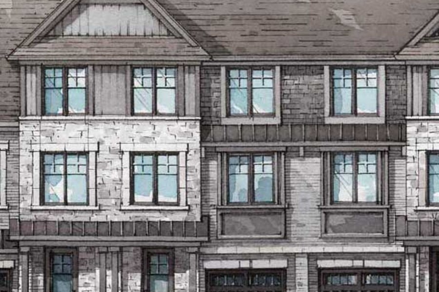 Devon - Lot 64 floor plan at Queen's Lane by Branthaven Homes in Brampton, Ontario