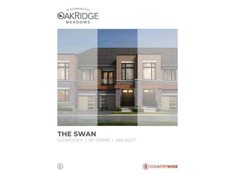 20' TOWNS floor plan at Oakridge Meadows (CW) by CountryWide Homes in Richmond Hill, ON