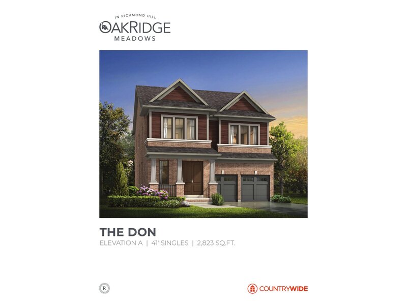 41' DETACHED floor plan at Oakridge Meadows (CW) by CountryWide Homes in Richmond Hill, ON