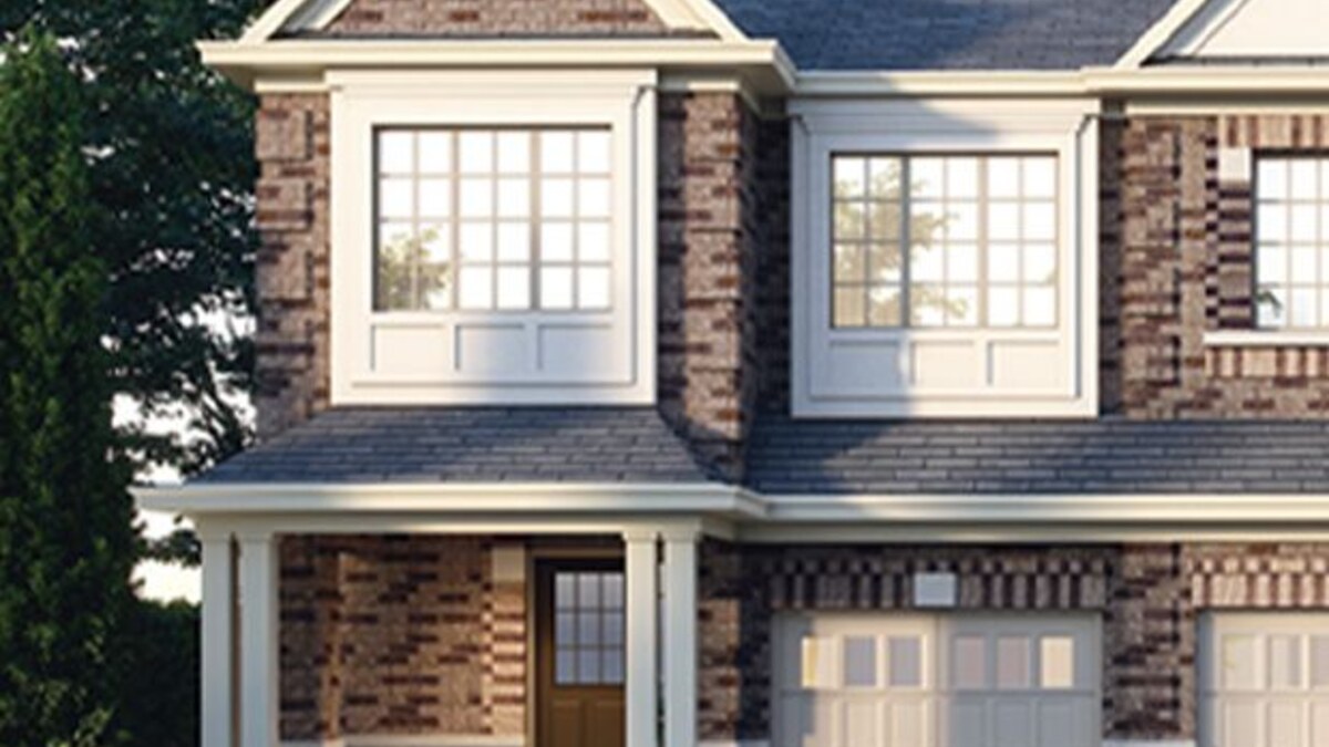 The Bennett floor plan at Milton Village by Great Gulf in Milton, Ontario