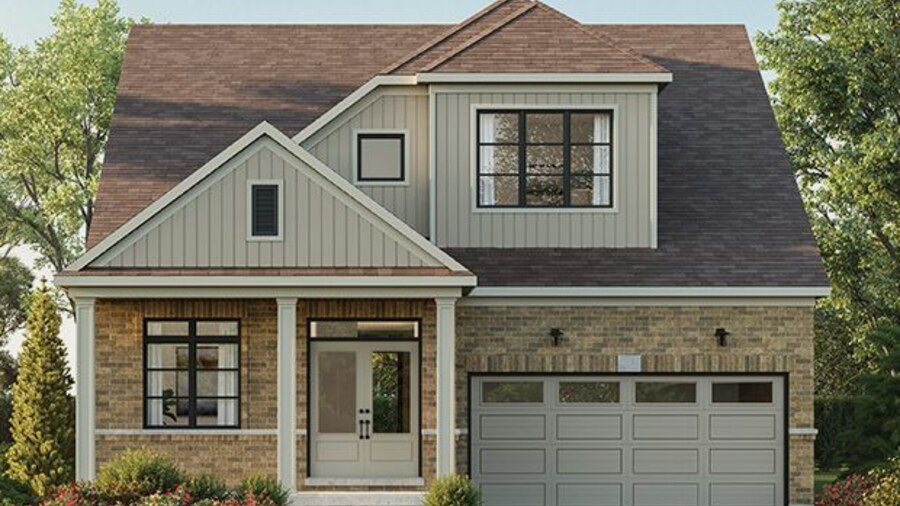 The The Riverside new home model plan at the Five Creeks Estates by Great Gulf in Orangeville