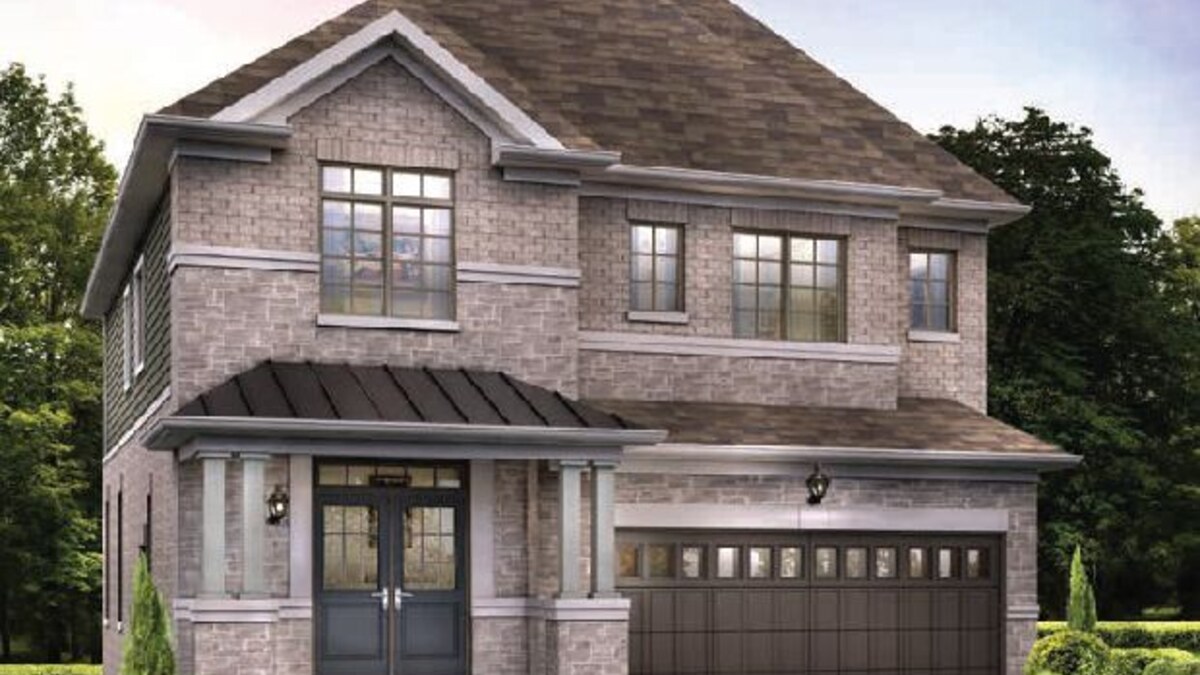 The Redstone floor plan at Terra by Great Gulf in Barrie, Ontario
