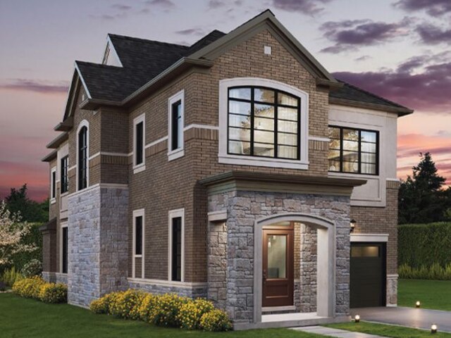 The Lancaster floor plan at Oakpointe by Great Gulf in Oakville, ON
