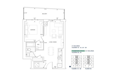 The A555 new home model plan at the Thompson Towers Spring Tower by Greenpark in Milton