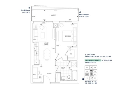 The B637 BF new home model plan at the Thompson Towers Spring Tower by Greenpark in Milton