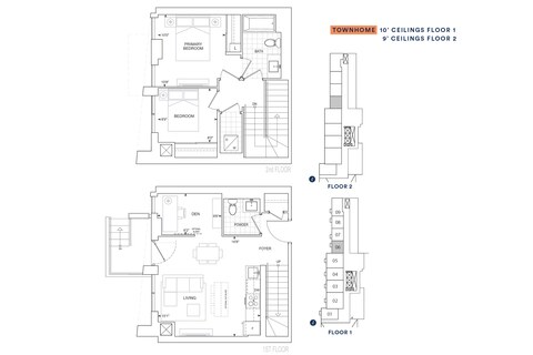 The TH919 new home model plan at the Thompson Towers Spring Tower by Greenpark in Milton