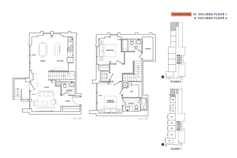 TH1315 floor plan at Thompson Towers Spring Tower by Greenpark in Milton, ON