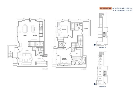 The TH1315 new home model plan at the Thompson Towers Spring Tower by Greenpark in Milton