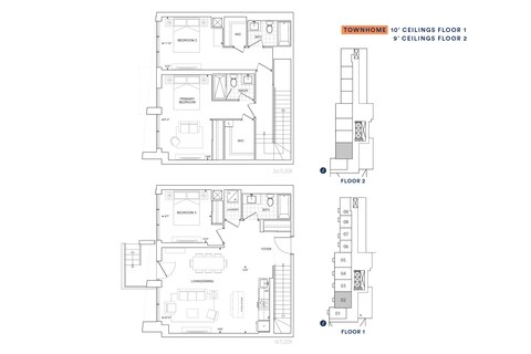 The TH1531 new home model plan at the Thompson Towers Spring Tower by Greenpark in Milton