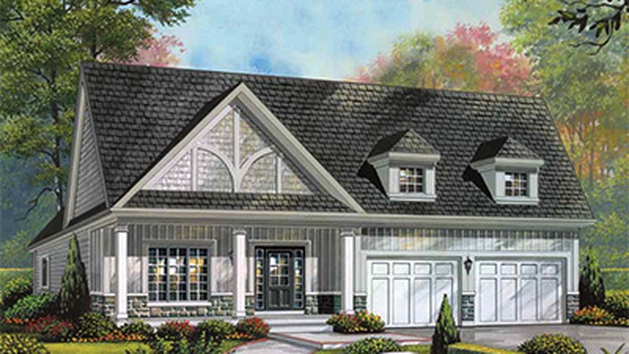 The The Bayshore new home model plan at the Nottawasaga Station by MacPherson Builders in Stayner