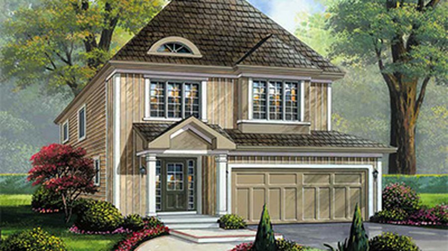 The The Jasper new home model plan at the Nottawasaga Station by MacPherson Builders in Stayner