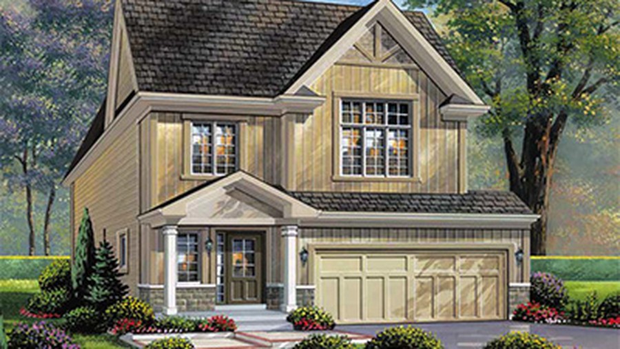 The The Glacier new home model plan at the Nottawasaga Station by MacPherson Builders in Stayner