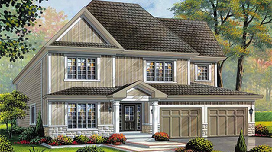 The The Banff new home model plan at the Nottawasaga Station by MacPherson Builders in Stayner
