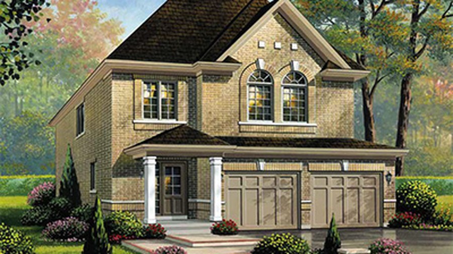 The The Northstar new home model plan at the Nottawasaga Station by MacPherson Builders in Stayner