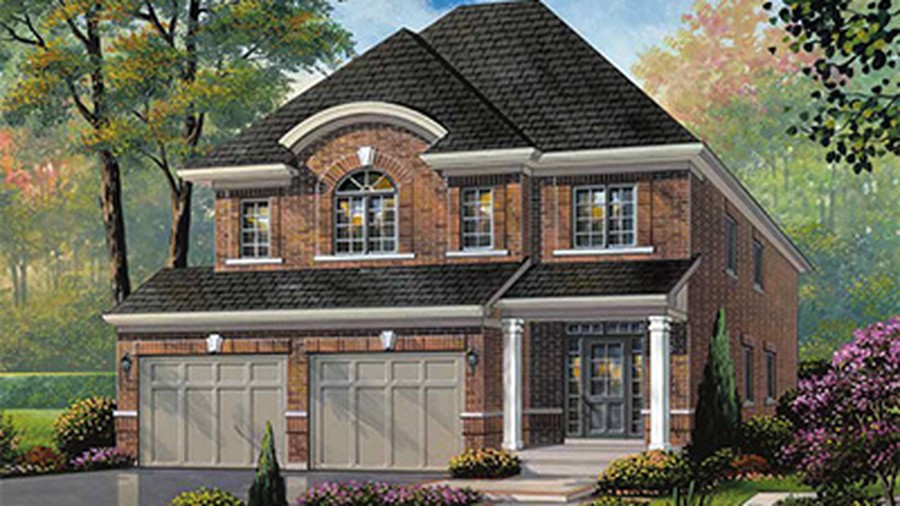 The The Laurier new home model plan at the Nottawasaga Station by MacPherson Builders in Stayner