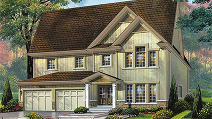 The The Algonquin new home model plan at the Nottawasaga Station by MacPherson Builders in Stayner