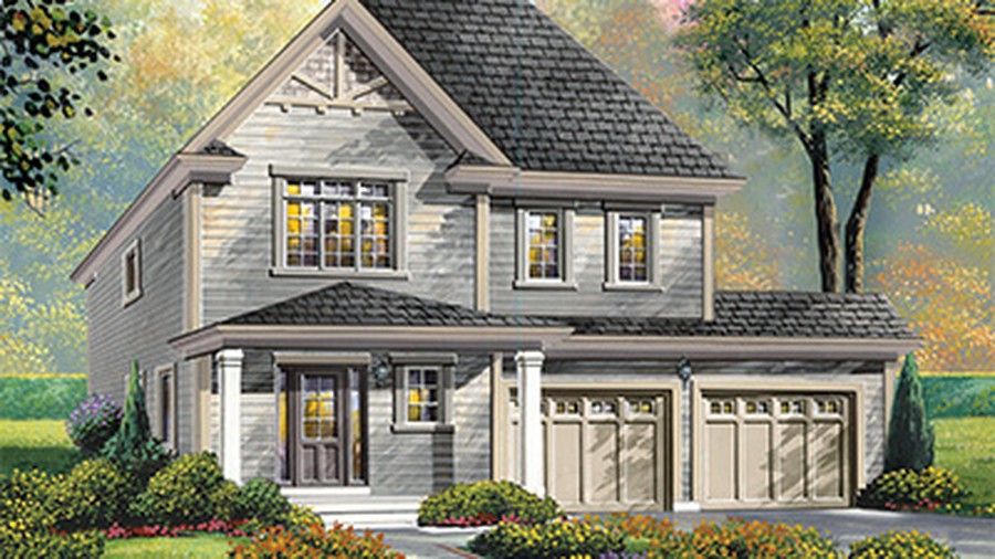 The The Alexandra new home model plan at the Nottawasaga Station by MacPherson Builders in Stayner