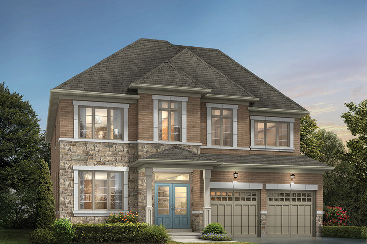 The Carmel new home model plan at the Simcoe Landing (MH) by Marycroft Homes in Keswick