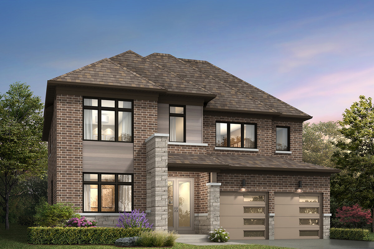 Georgian floor plan at Simcoe Landing (MH) by Marycroft Homes in Keswick, Ontario
