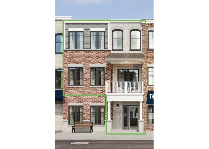 Units 7 & 8 floor plan at South Coast Square by Marz Homes in Crystal Beach, Ontario