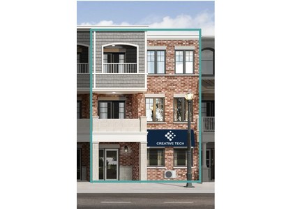 The Units 4 & 6 new home model plan at the South Coast Square by Marz Homes in Crystal Beach