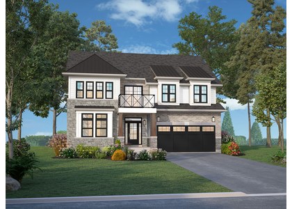 The Aspen new home model plan at the Watershore by Marz Homes in Stoney Creek