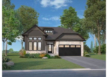 The Balsam new home model plan at the Watershore by Marz Homes in Stoney Creek