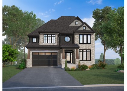 The Elm new home model plan at the Watershore by Marz Homes in Stoney Creek
