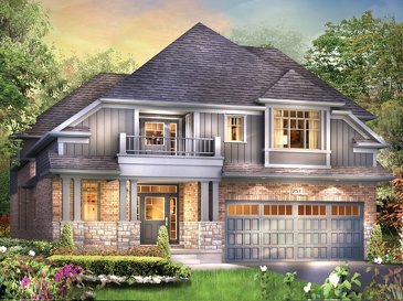 The Wentworth II new home model plan at the Grandville by Eastforest Homes in Paris