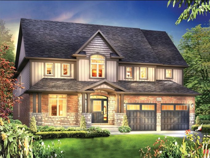 Everest floor plan at Eby Estates by Eastforest Homes in Kitchener, Ontario