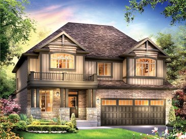 The Cantebury new home model plan at the Grandville by Eastforest Homes in Paris