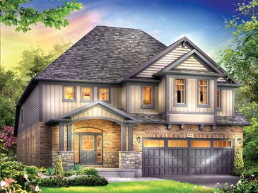 The Chandler new home model plan at the Grandville by Eastforest Homes in Paris