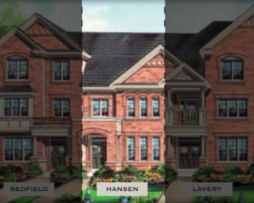 The Hansen new home model plan at the Impressions in Kleinburg by Fieldgate Homes in Woodbridge