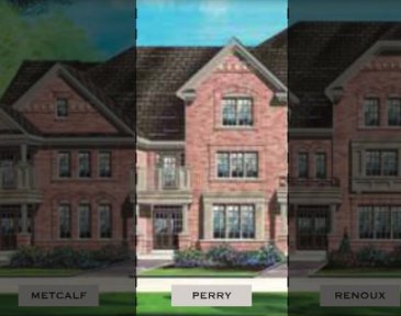 The Perry new home model plan at the Impressions in Kleinburg by Fieldgate Homes in Woodbridge