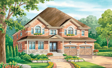 The Bardolino new home model plan at the Vintages by Highmark in Whitby